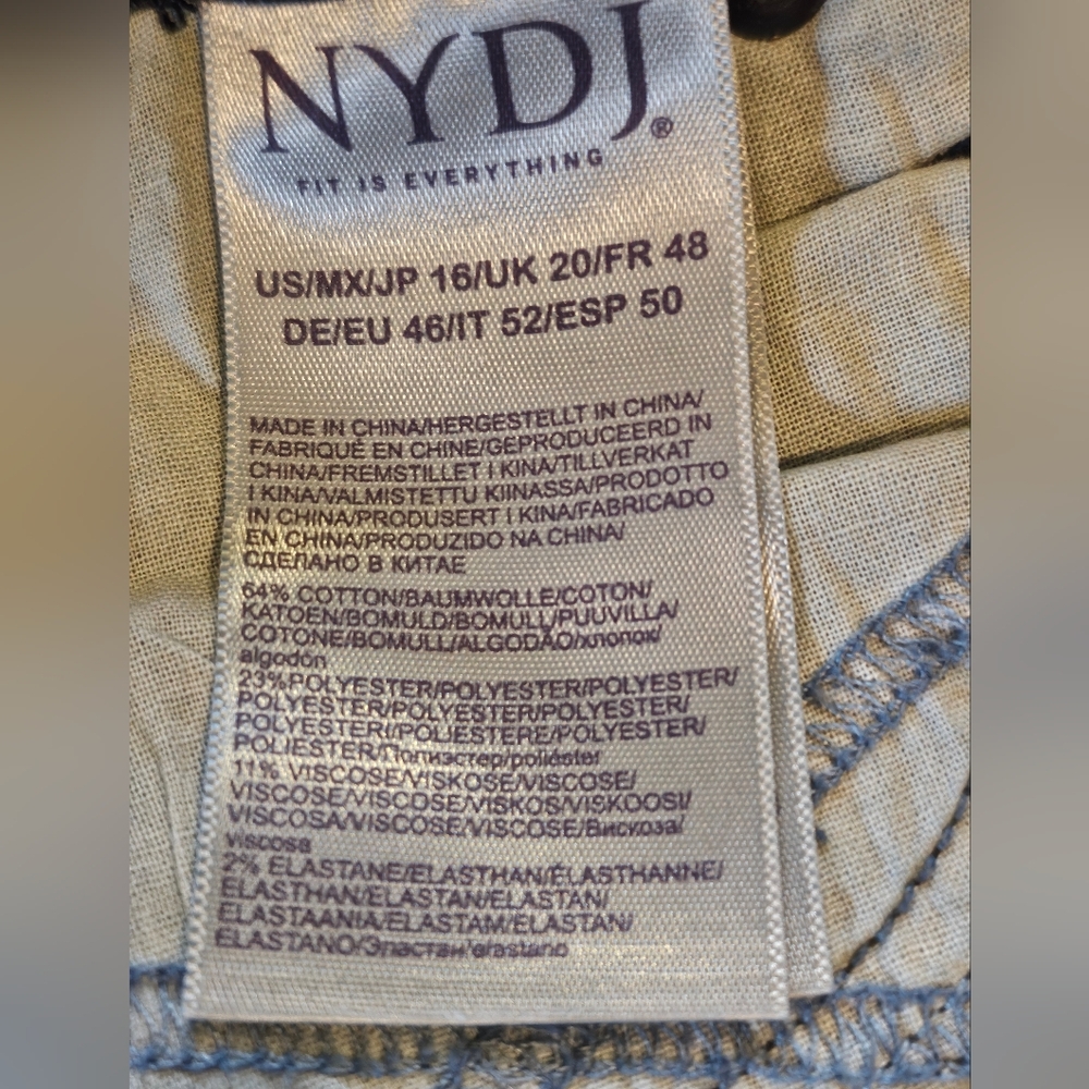 NYDJ Lombard Lift Tuck Bootcut Jeans Stretch Women's Size 16 NWT - Picture 10 of 14